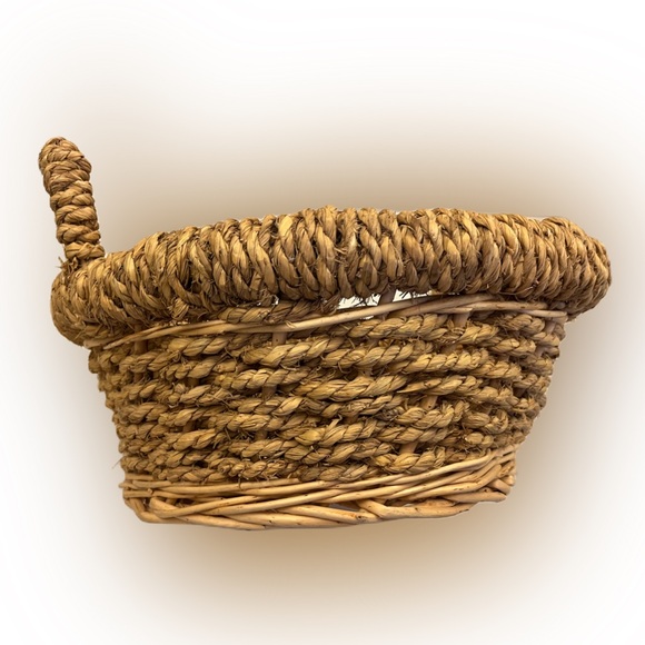 Wooden woven basket - Picture 2 of 11